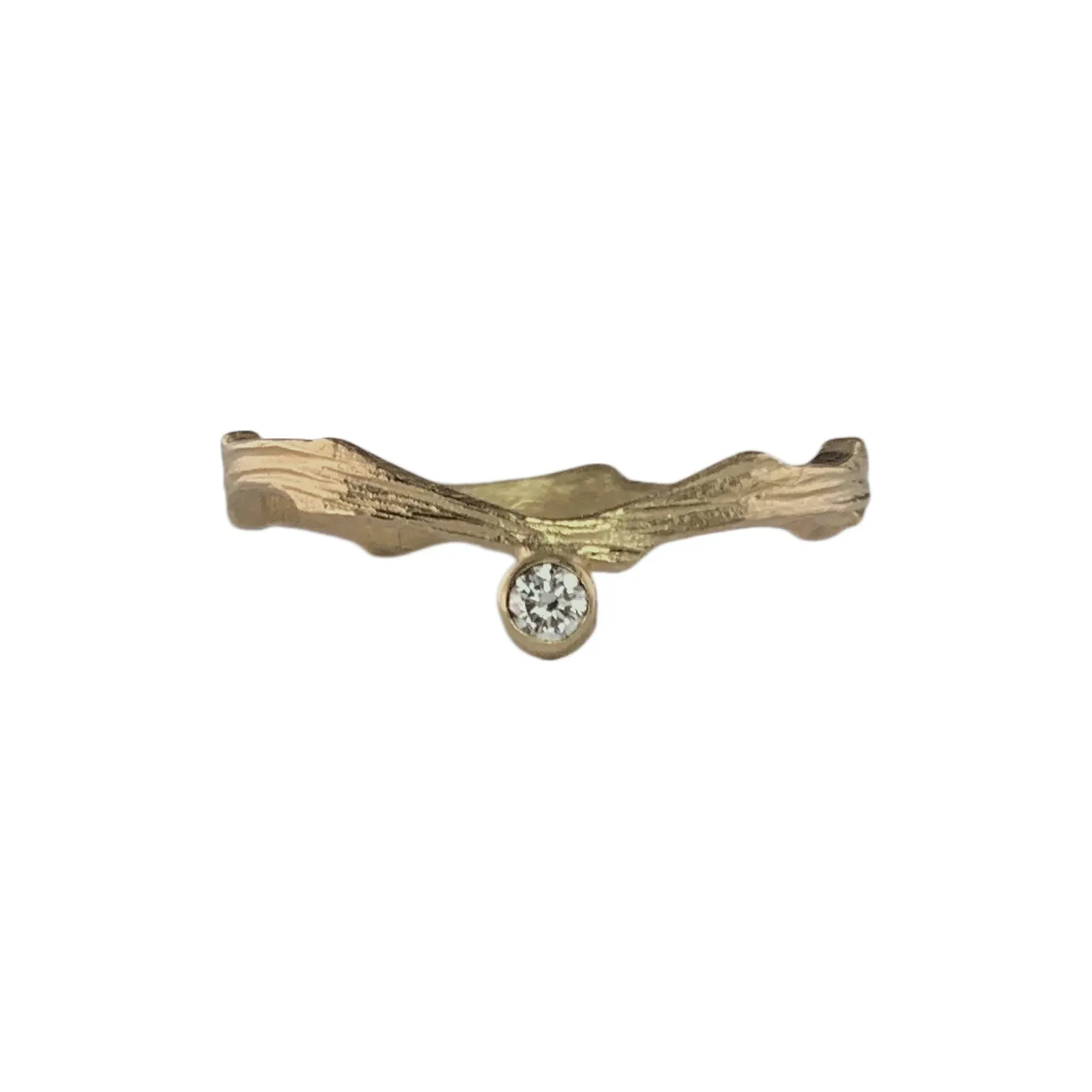 Cypress Contour Band and Diamond