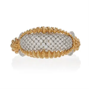 David Webb New York Unique ??Crosshatch?? Diamond Bracelet