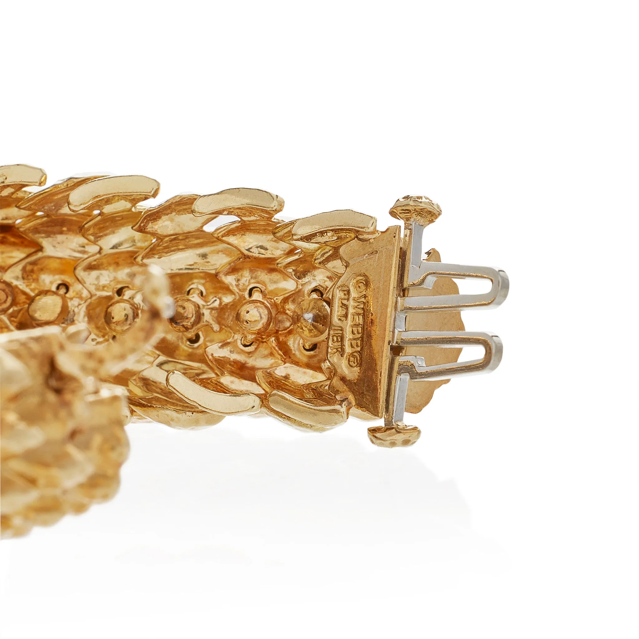 David Webb New York Unique ??Crosshatch?? Diamond Bracelet