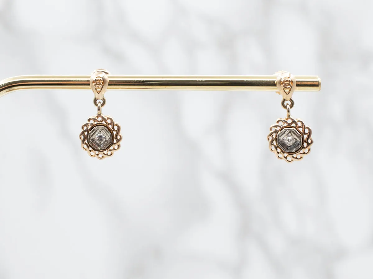 Dazzling Diamond Drop Earrings