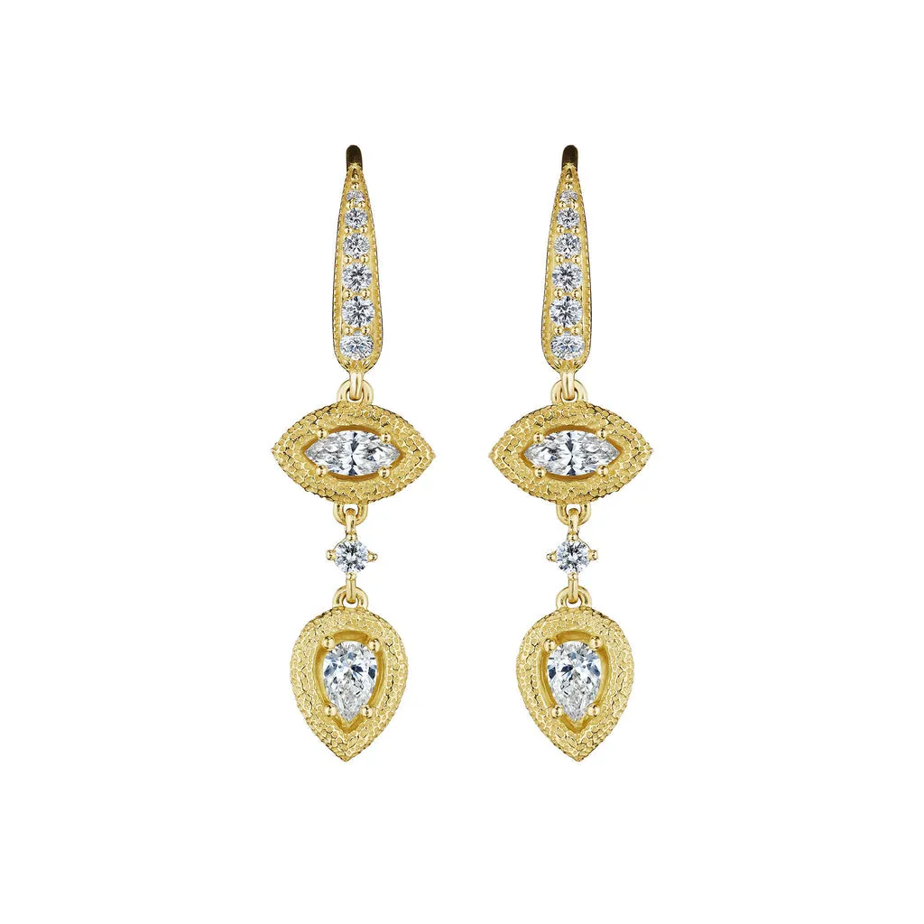 Diamond Drop Earrings