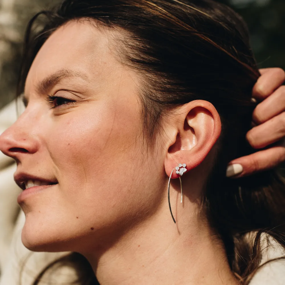 Dog Paw Stud Earrings