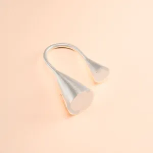 Double Cone Silver Ring
