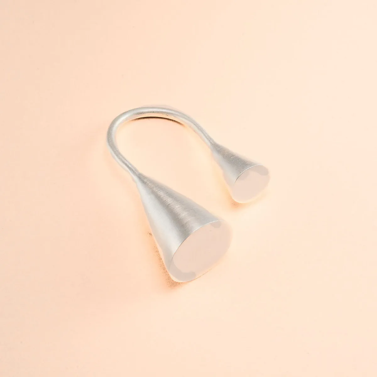 Double Cone Silver Ring