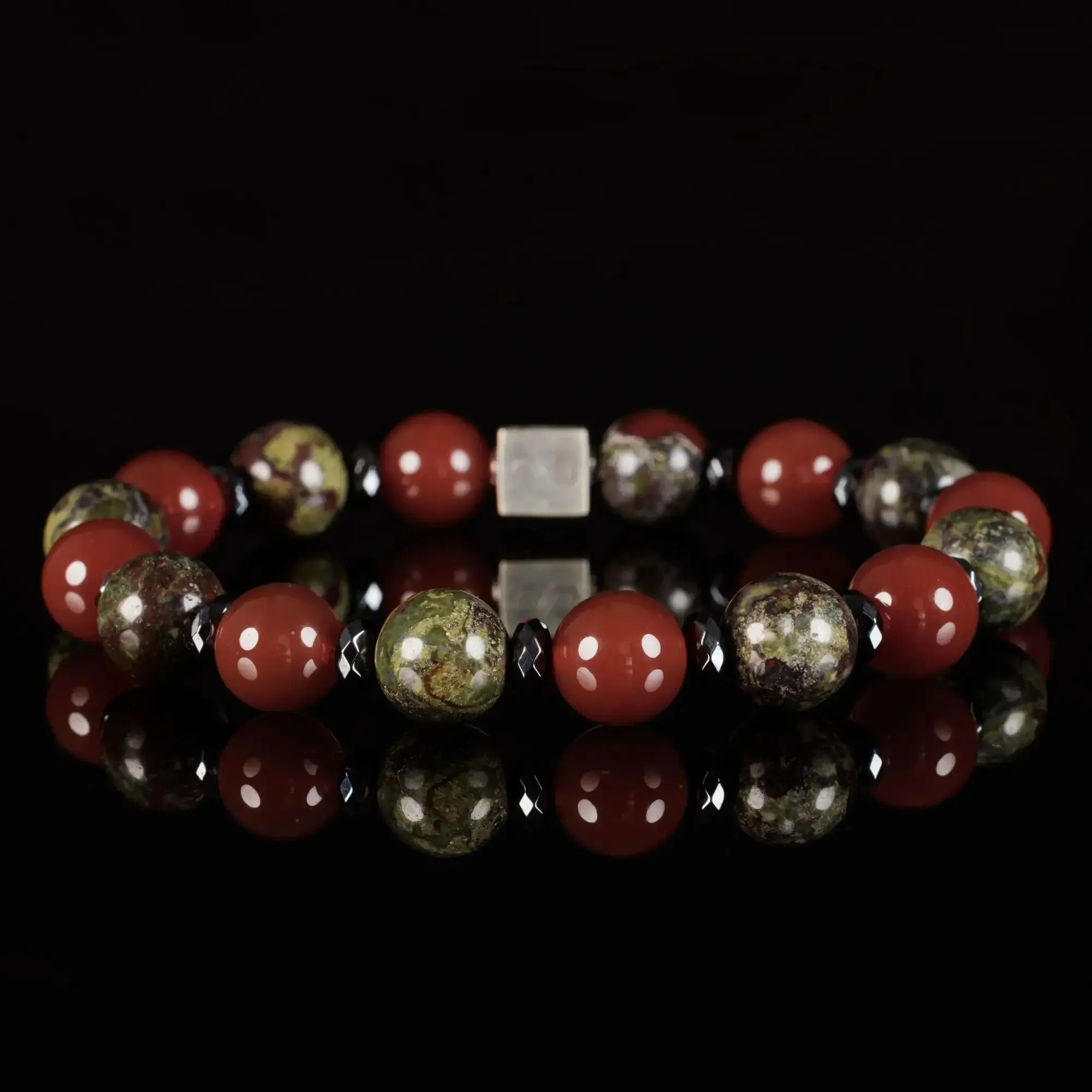 Dragon Blood??? Jasper - Carnelian Bracelet IV (10mm)