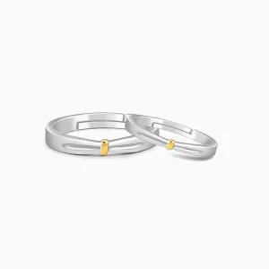 Dual Tone Twin Flame Couple Bands
