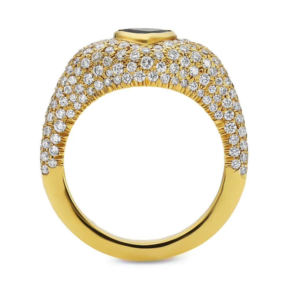 Dusted Amore Alexandrite Signet Ring
