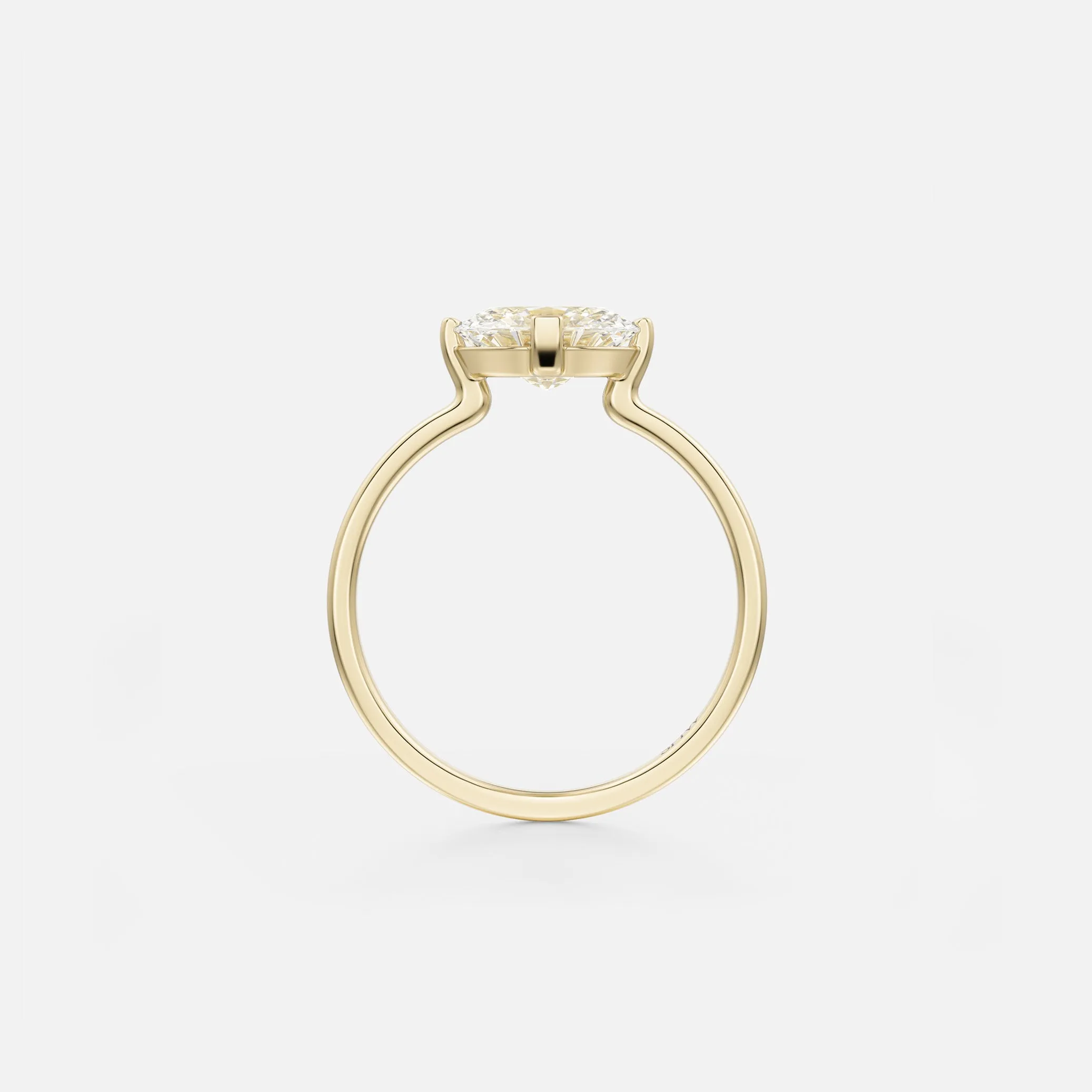 Ema Ring with 1.00ct Natural Diamond in Gold
