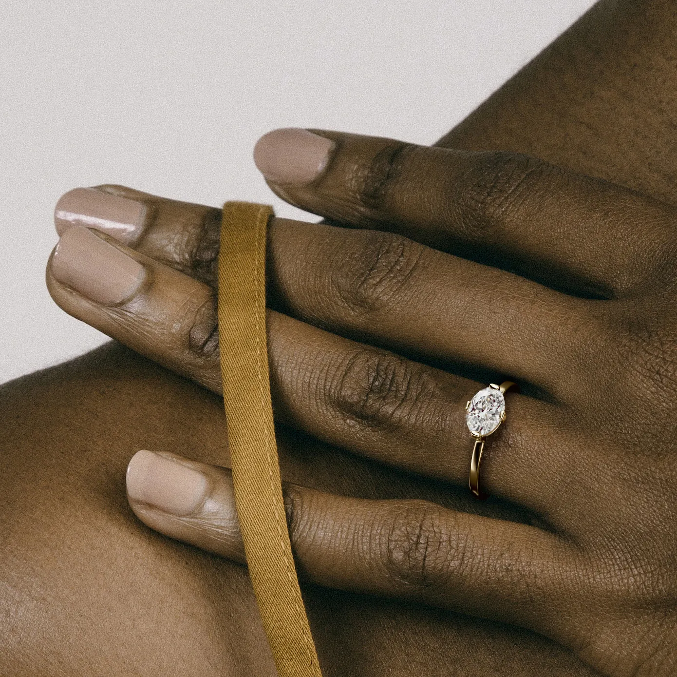 Ema Ring with 1.00ct Natural Diamond in Gold