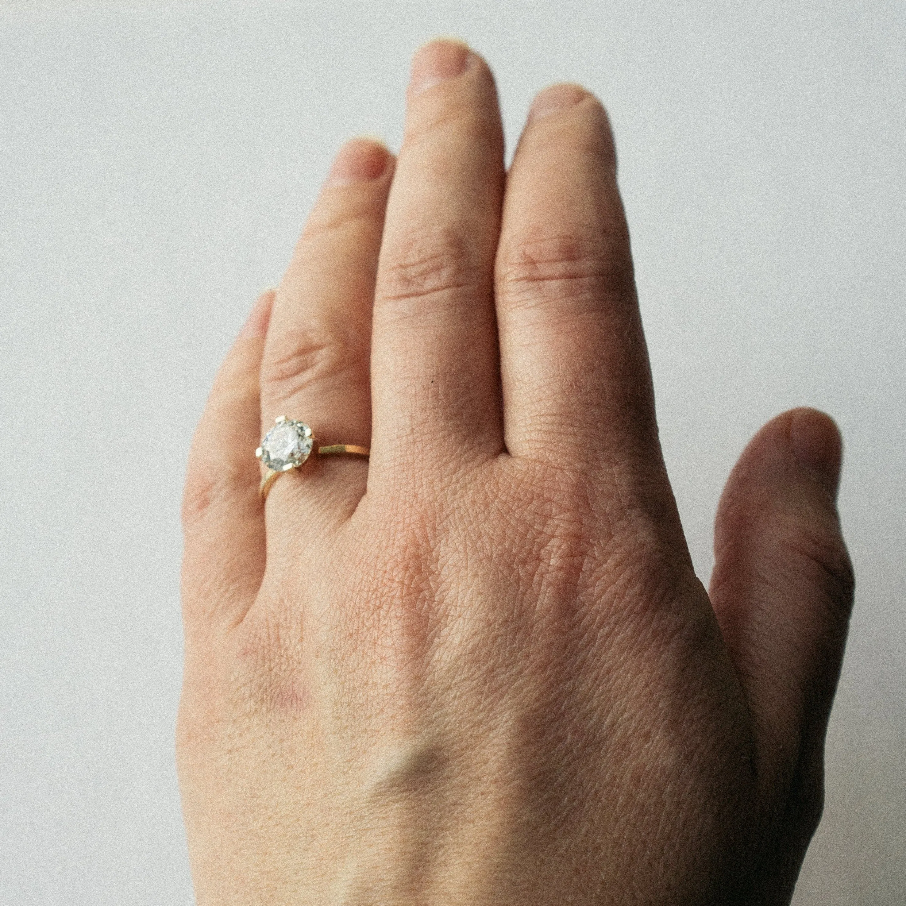 Ema Ring with 1.43ct Lab-grown Diamond in Gold