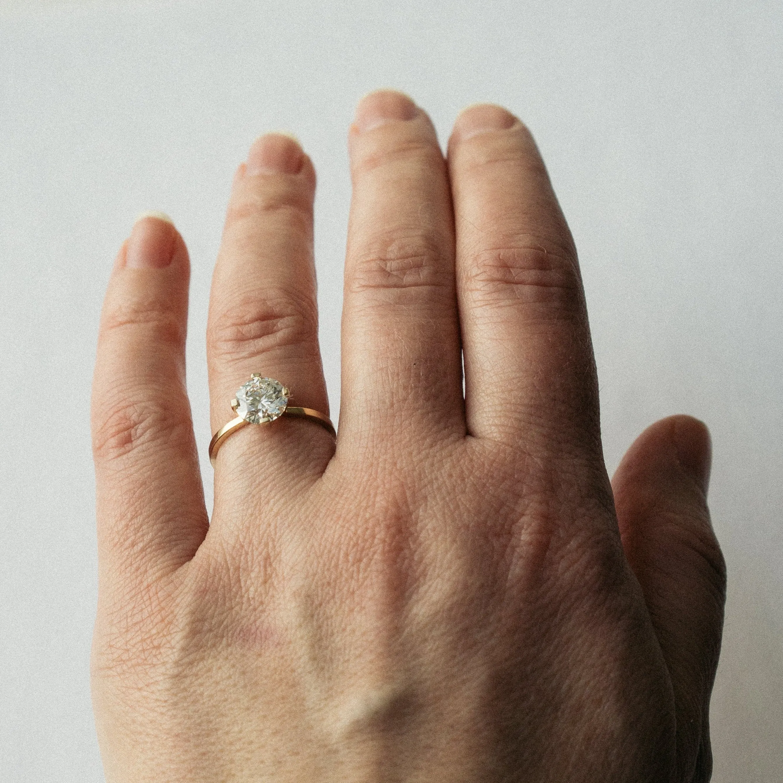 Ema Ring with 1.43ct Lab-grown Diamond in Gold