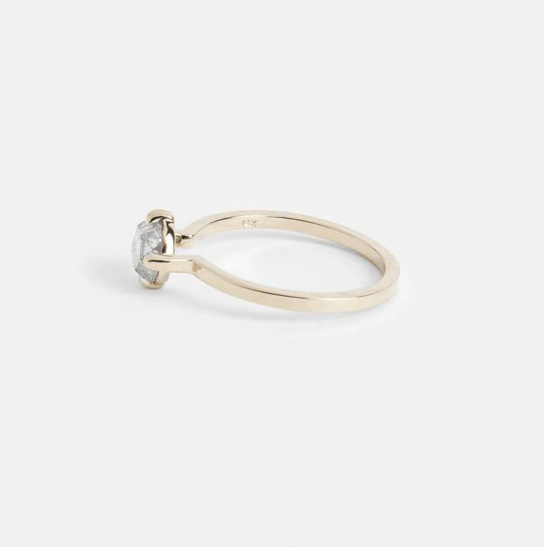 Ema Ring with Salt and Pepper Diamond in Gold