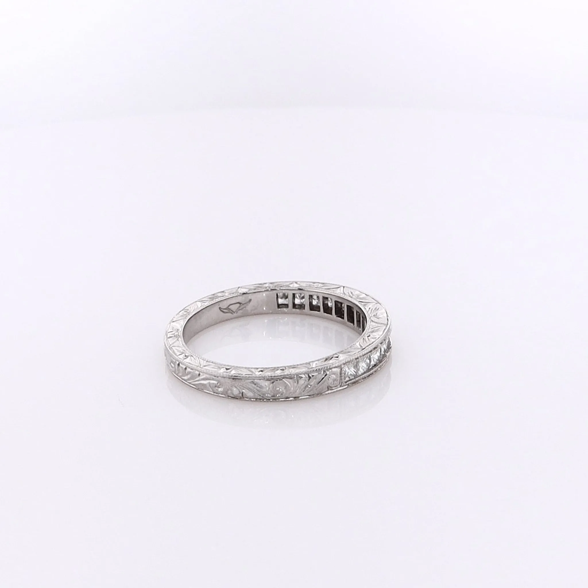 ESJ Flyer Fit Platinum Diamond Wedding Band