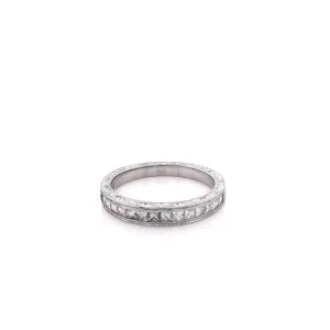 ESJ Flyer Fit Platinum Diamond Wedding Band