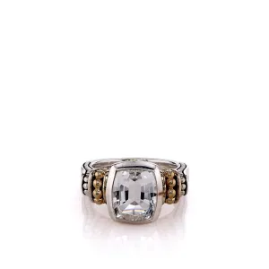Estate Lagos Two-Tone Rittenhouse Collection White Topaz Ring