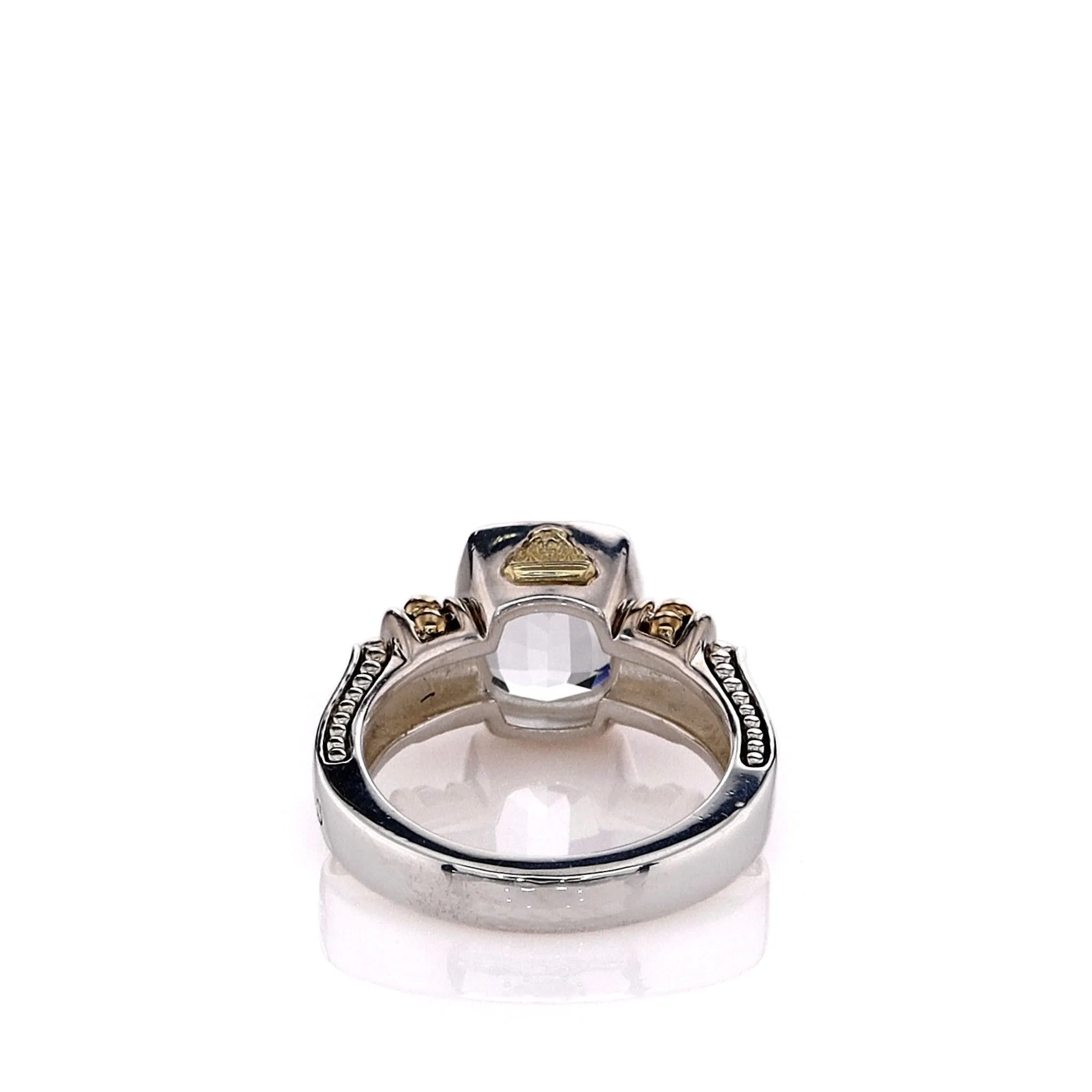 Estate Lagos Two-Tone Rittenhouse Collection White Topaz Ring