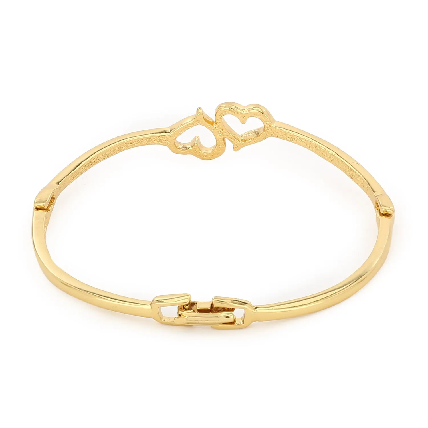 Estele gold plated Heart shape Design Bracelet for women