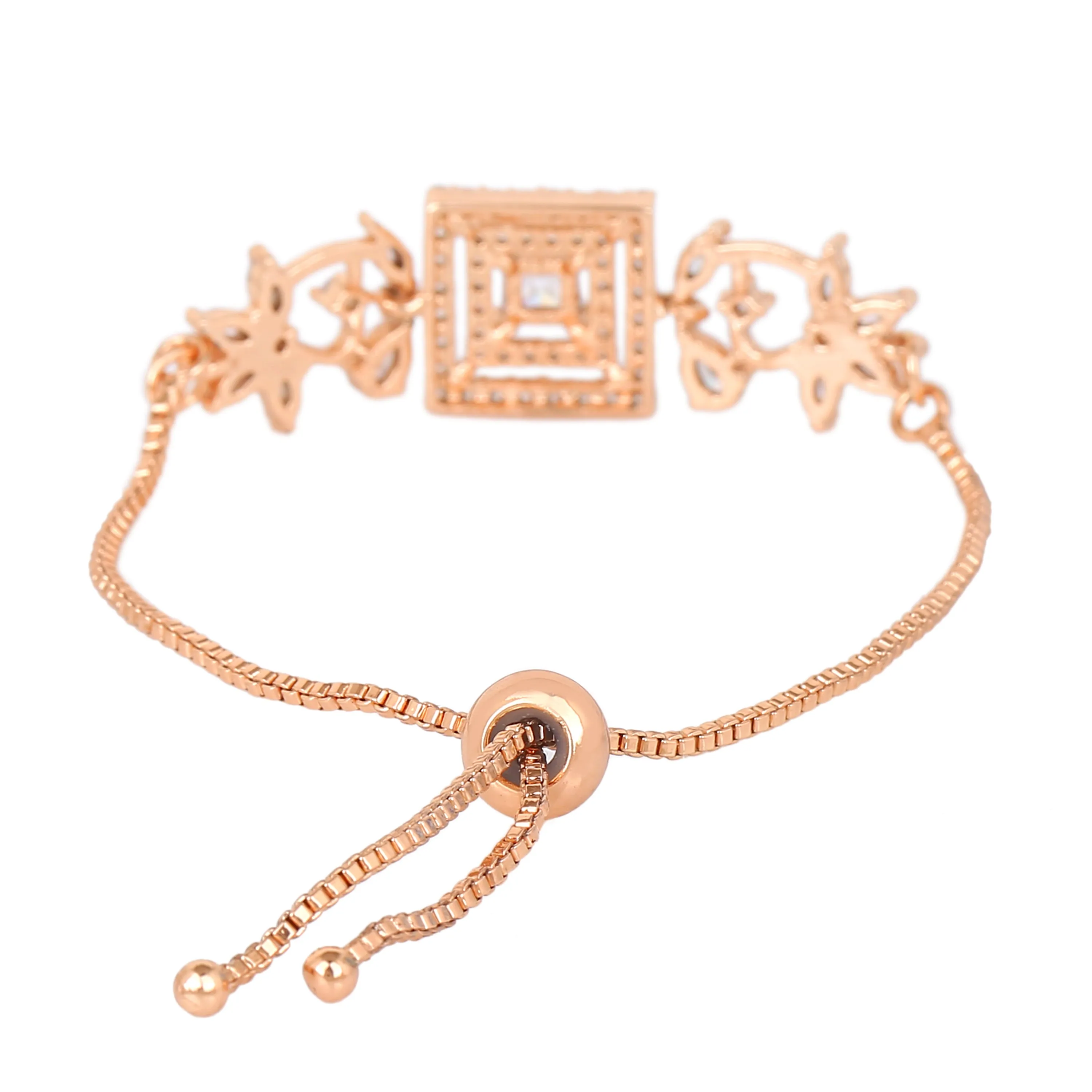 Estele Rose Gold Plated CZ Beautiful Bracelet for Women