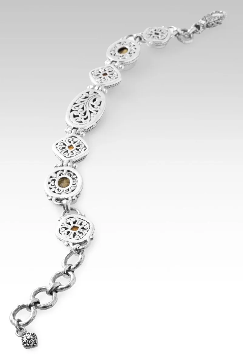 Every Fear Is Gone Bracelet? in Green Mohave Kingman Turquoise, Olive Quartz & Citrine
