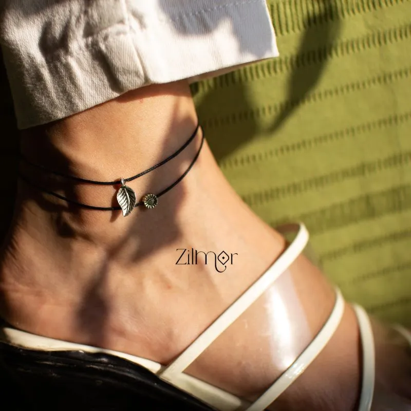 Flower & Leaf Anklet