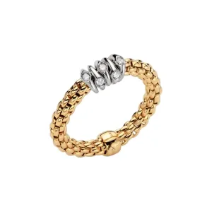 Fope Prima Collection 18k Flex'it Ring with Diamonds