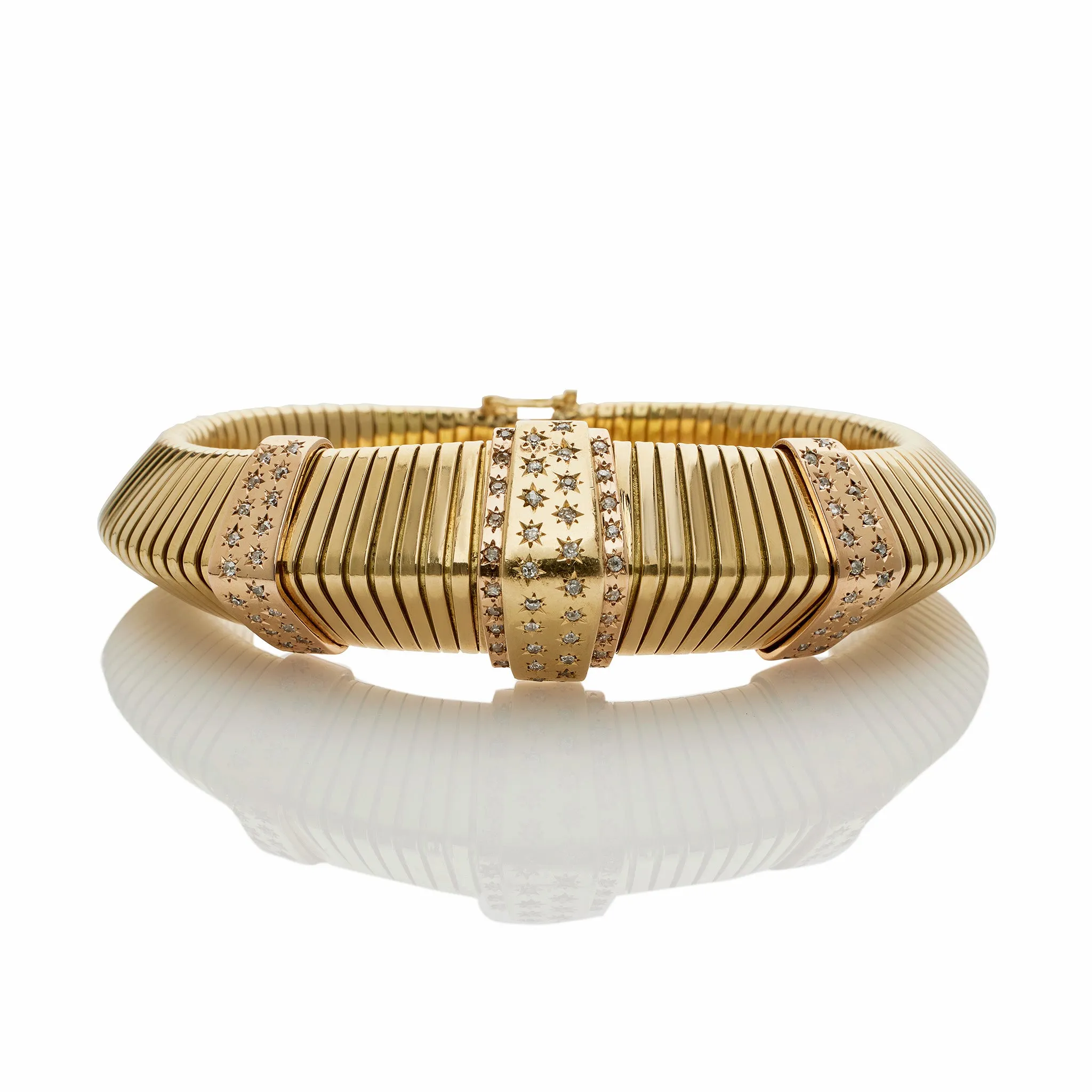 French Retro Triangular "Tubogas"  Bracelet