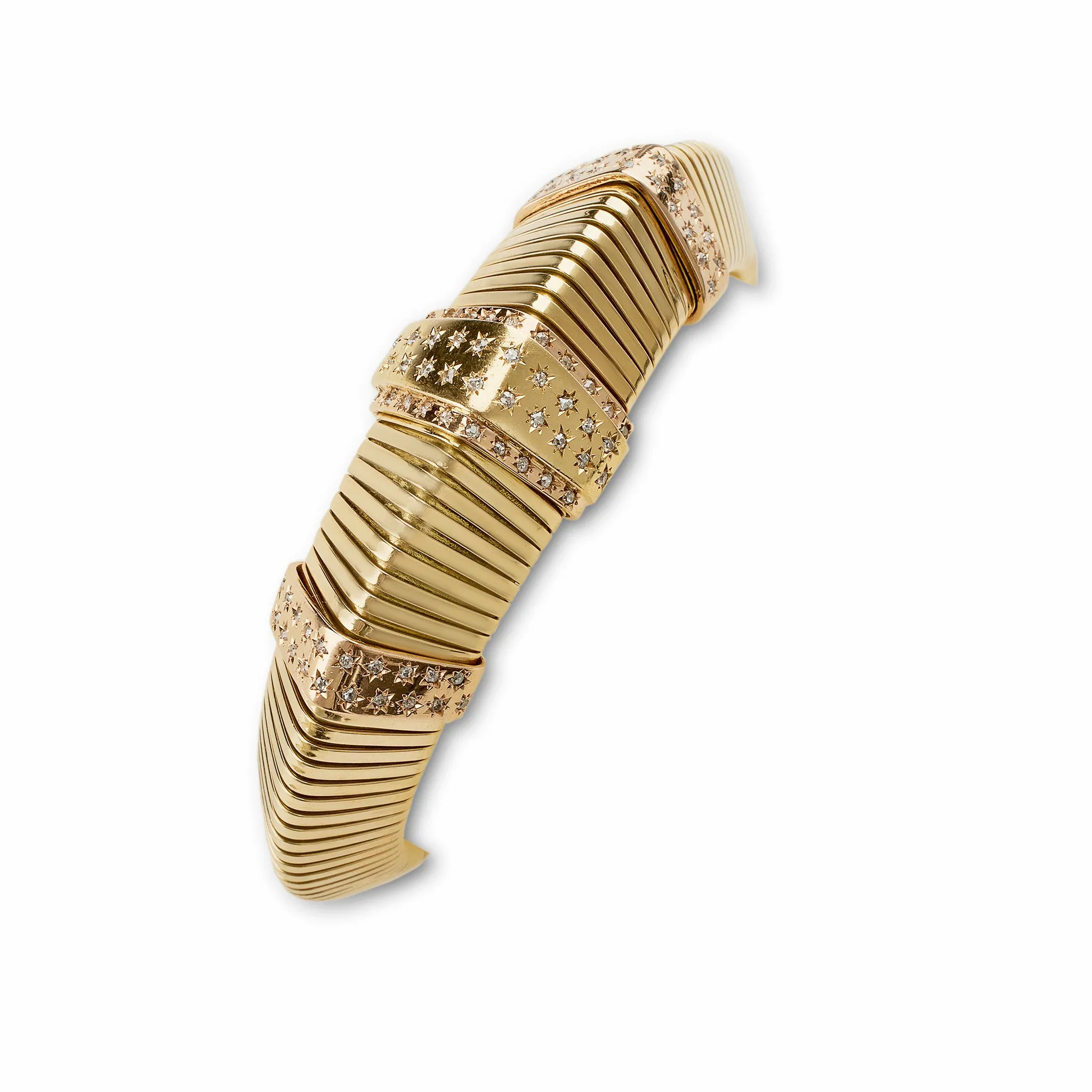 French Retro Triangular "Tubogas"  Bracelet