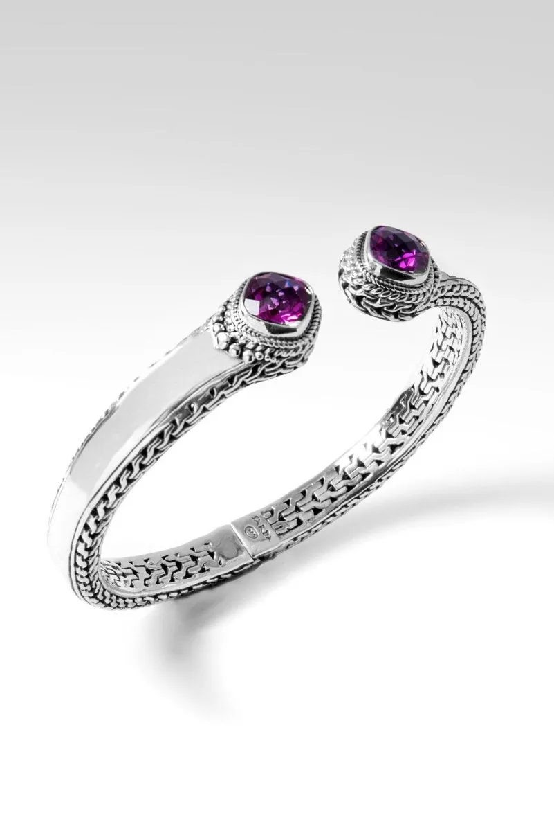 Generosity Prospers Tip-to-Tip Bracelet? in Magenta Lab Created Sapphire