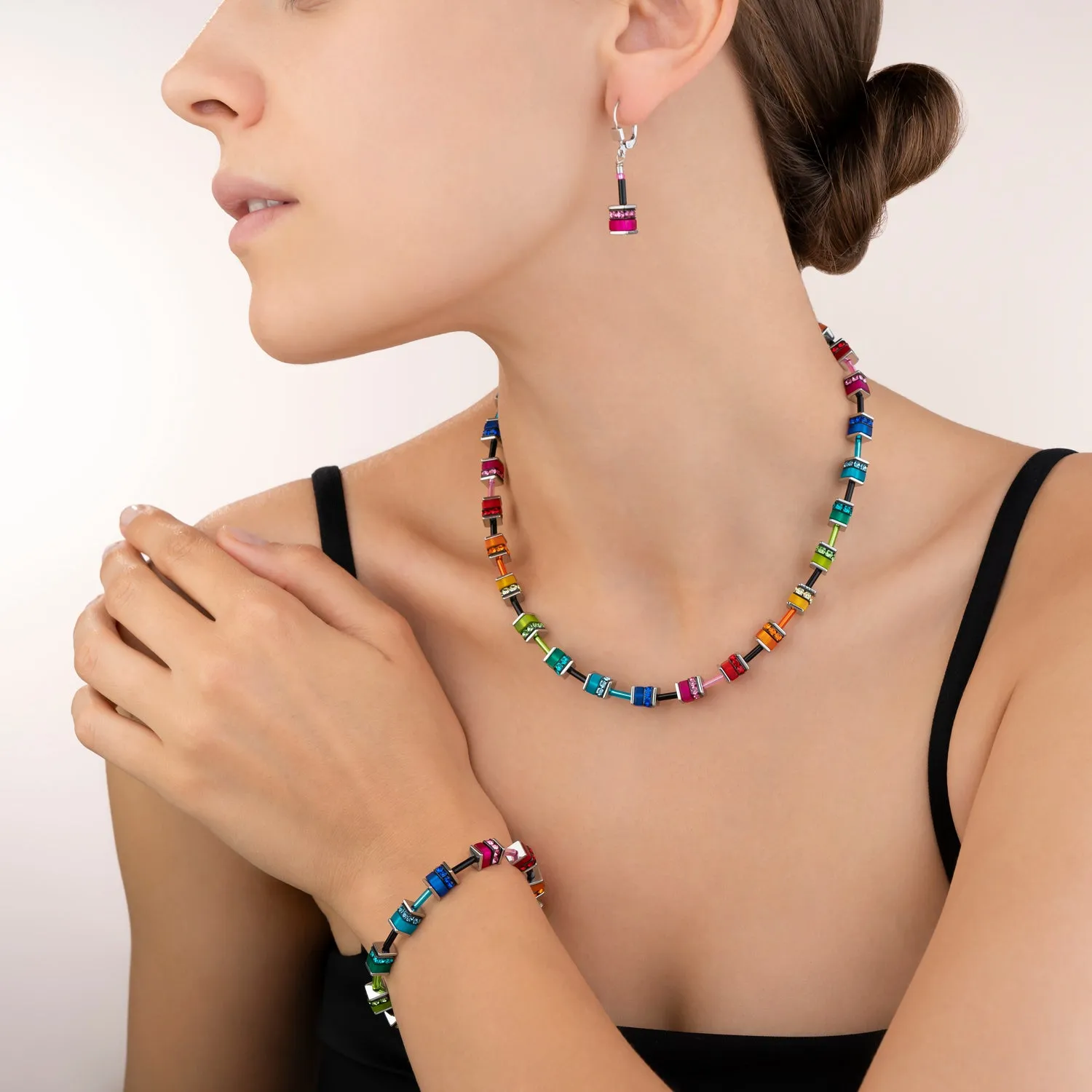 GeoCUBE? Bracelet classic polaris & rhinestone multicolour