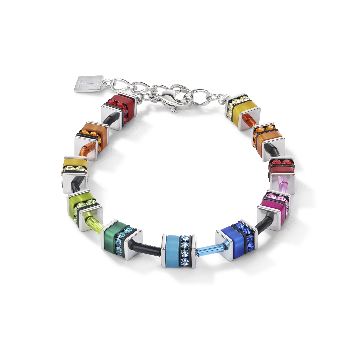 GeoCUBE? Bracelet classic polaris & rhinestone multicolour