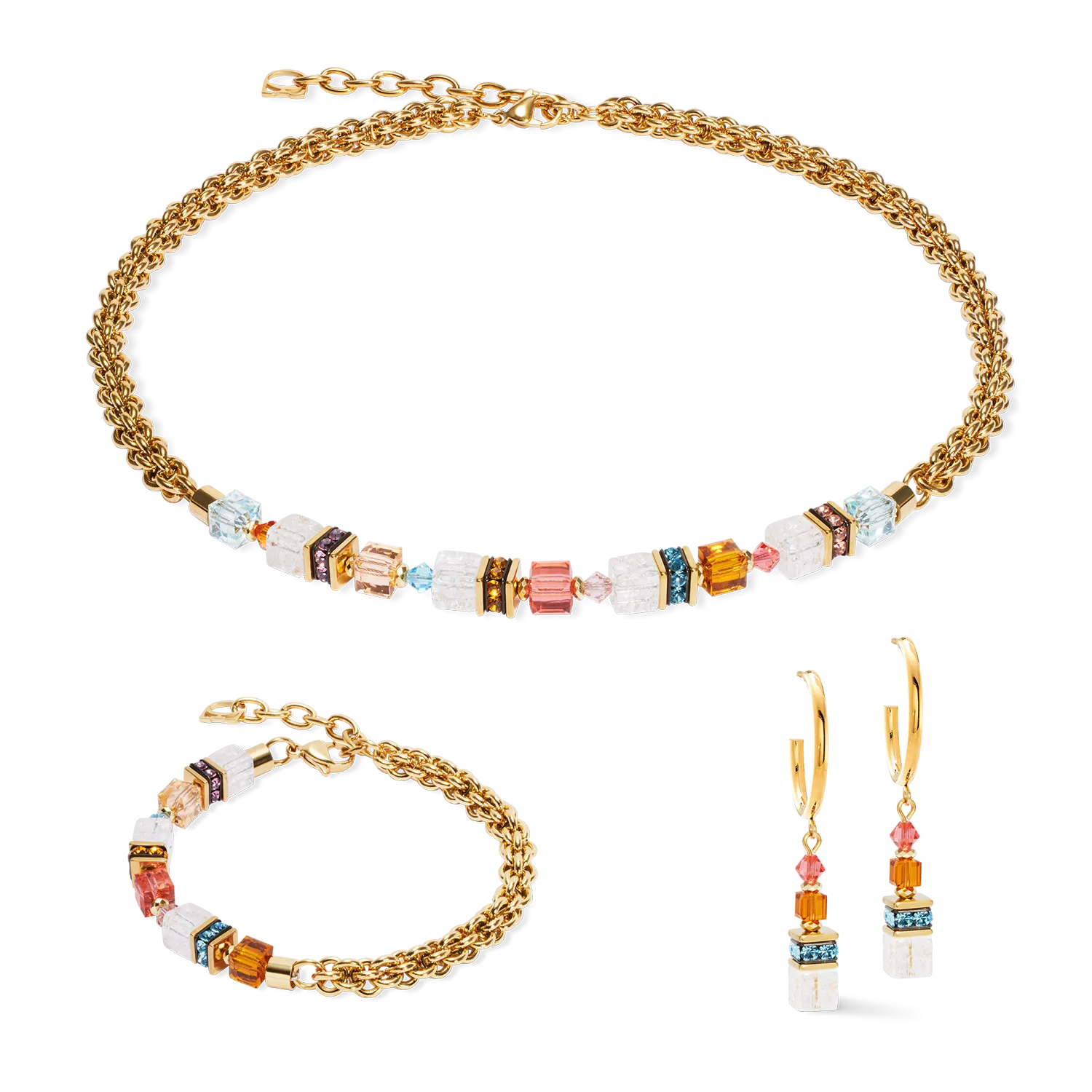 GeoCUBE? Fusion Summer bracelet gold-sunset