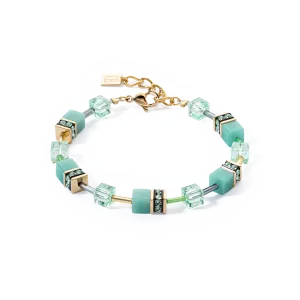 GeoCUBE? Iconic Mono Gold bracelet green