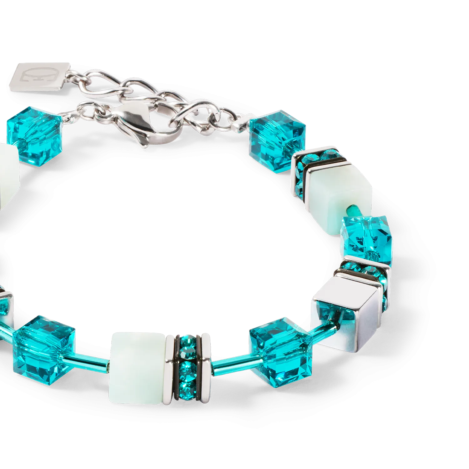 GeoCUBE? Iconic Precious bracelet silver-green