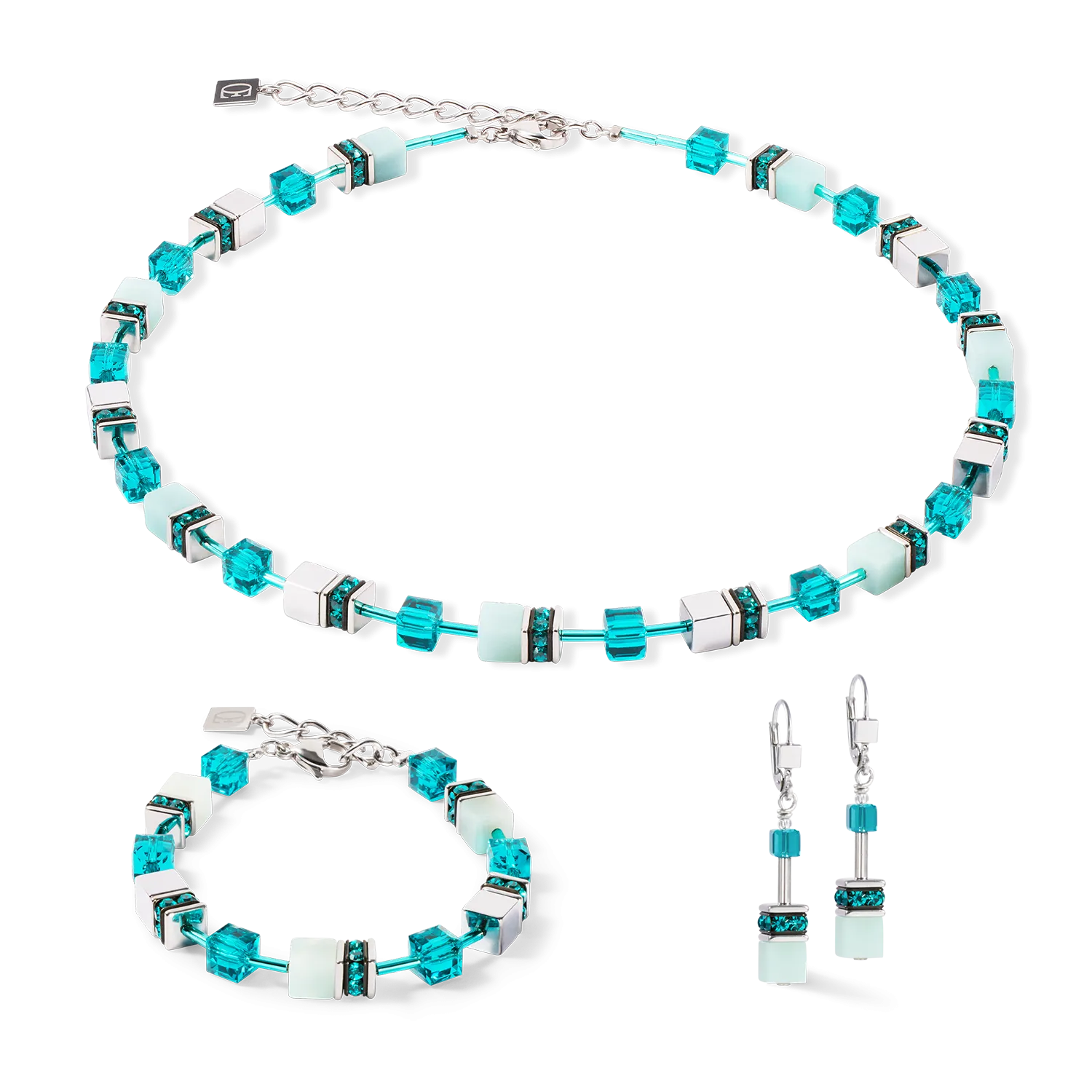 GeoCUBE? Iconic Precious bracelet silver-green