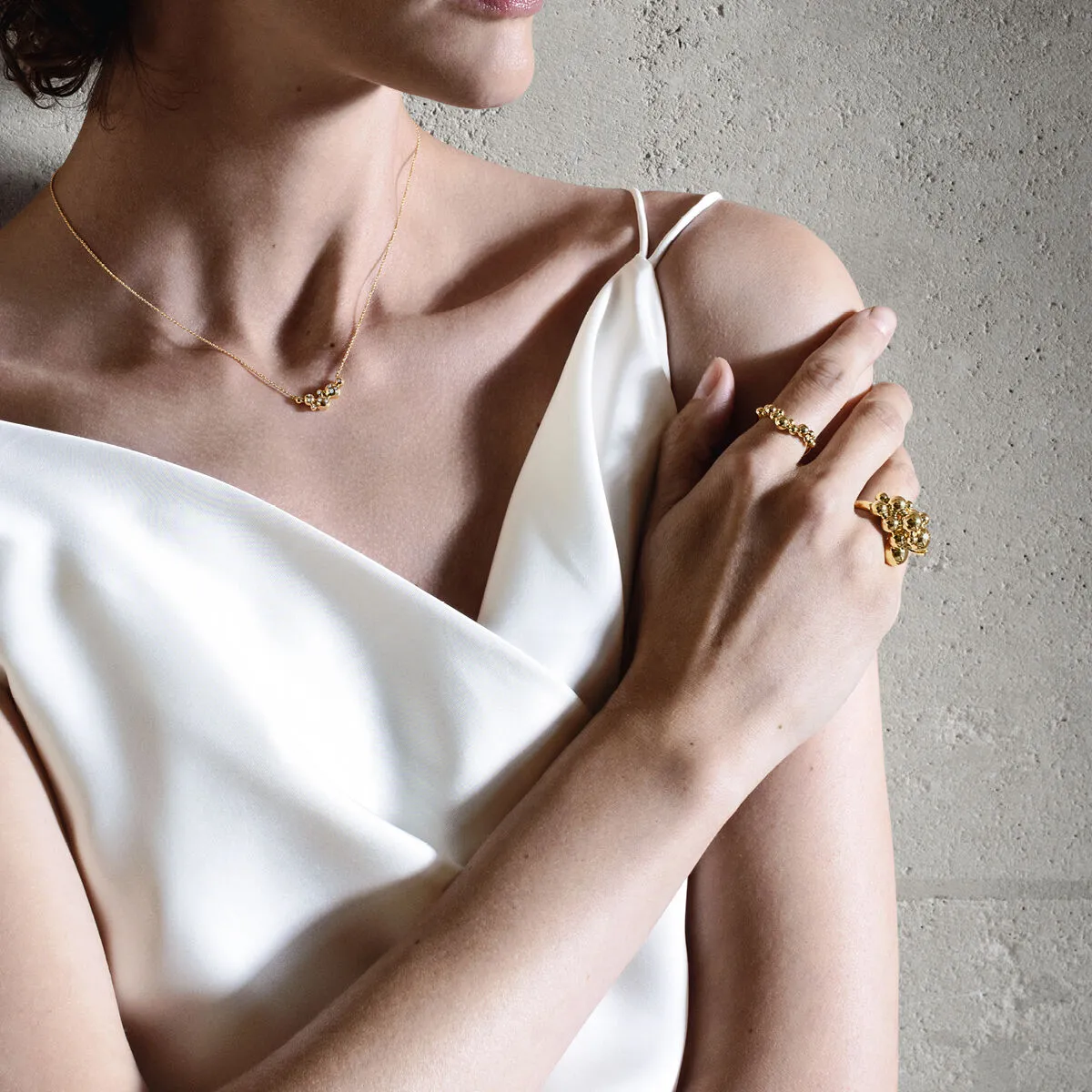 Georg Jensen Moonlight Grapes 18ct Yellow Gold Ring