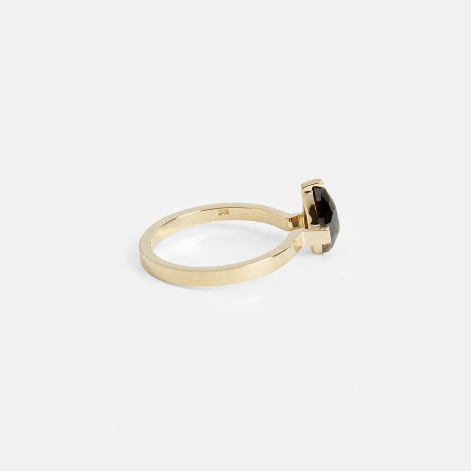 Gerda Ring with Cognac Diamond in Gold