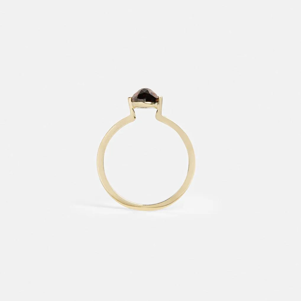 Gerda Ring with Cognac Diamond in Gold