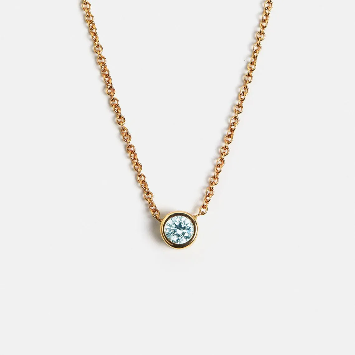 Ginta Necklace with Aquamarine