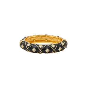 Gold & Black Crystal Bracelet