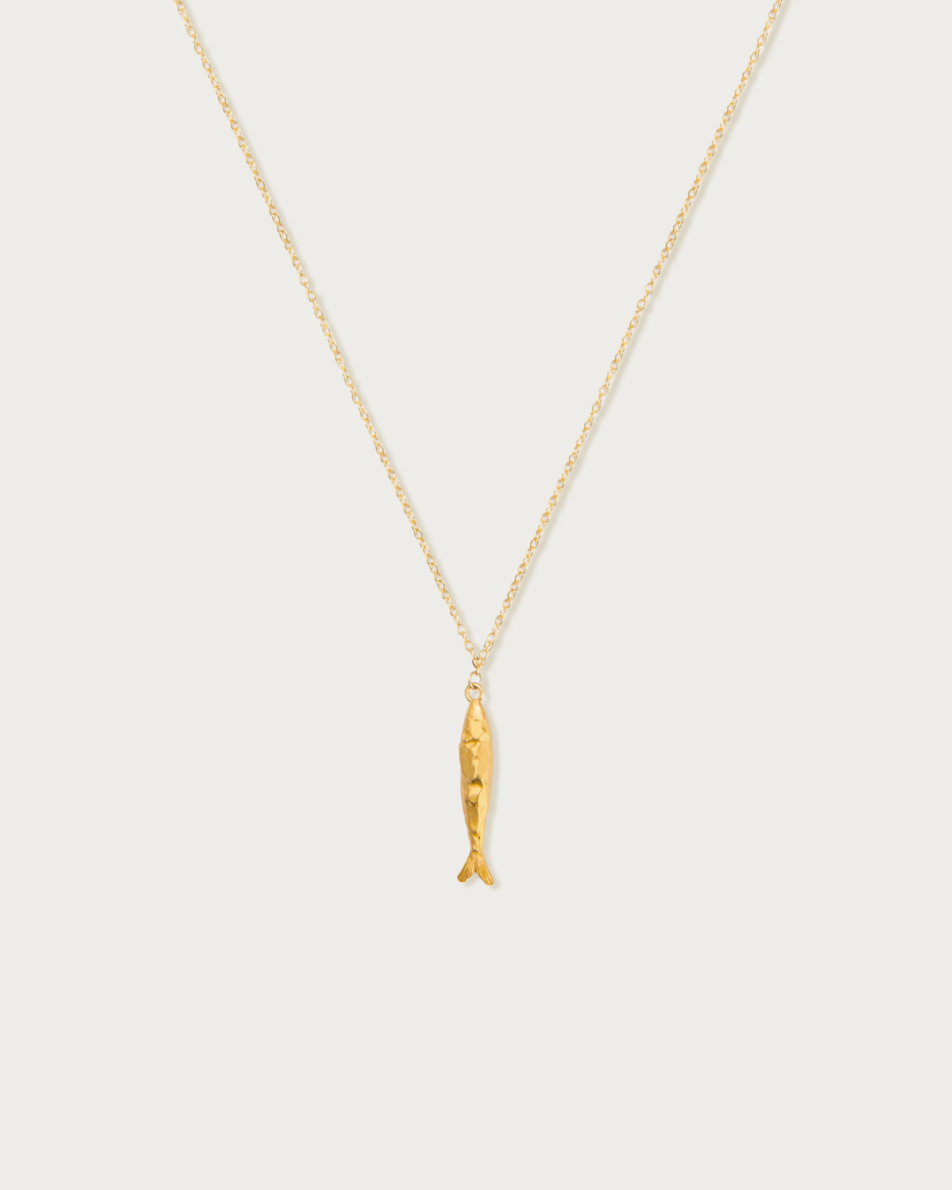 Gold Anchovy Necklace