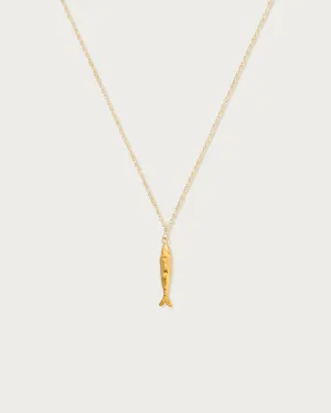 Gold Anchovy Necklace
