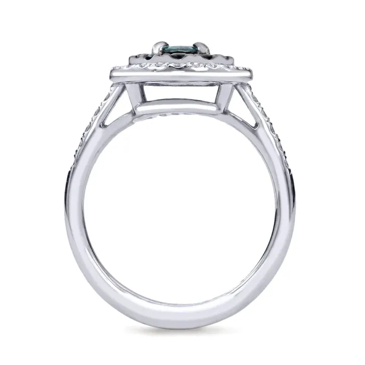 Grand Halo Alexandrite Ring