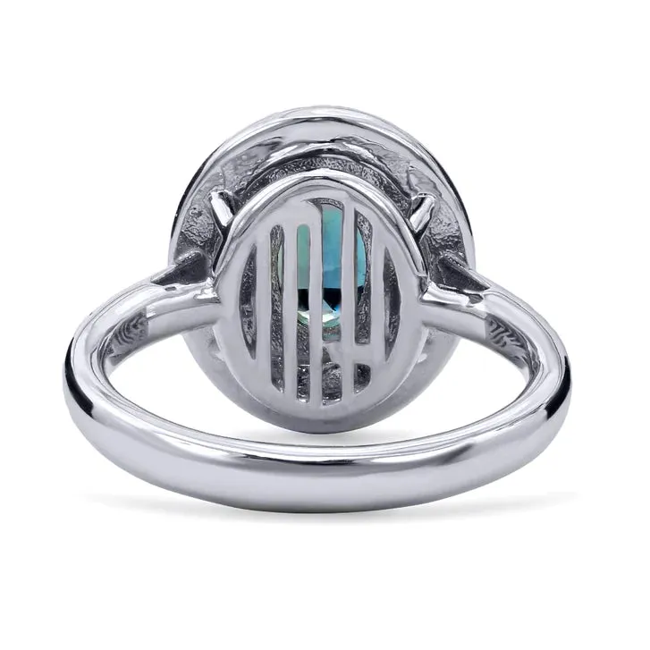 Grand Halo Alexandrite Ring