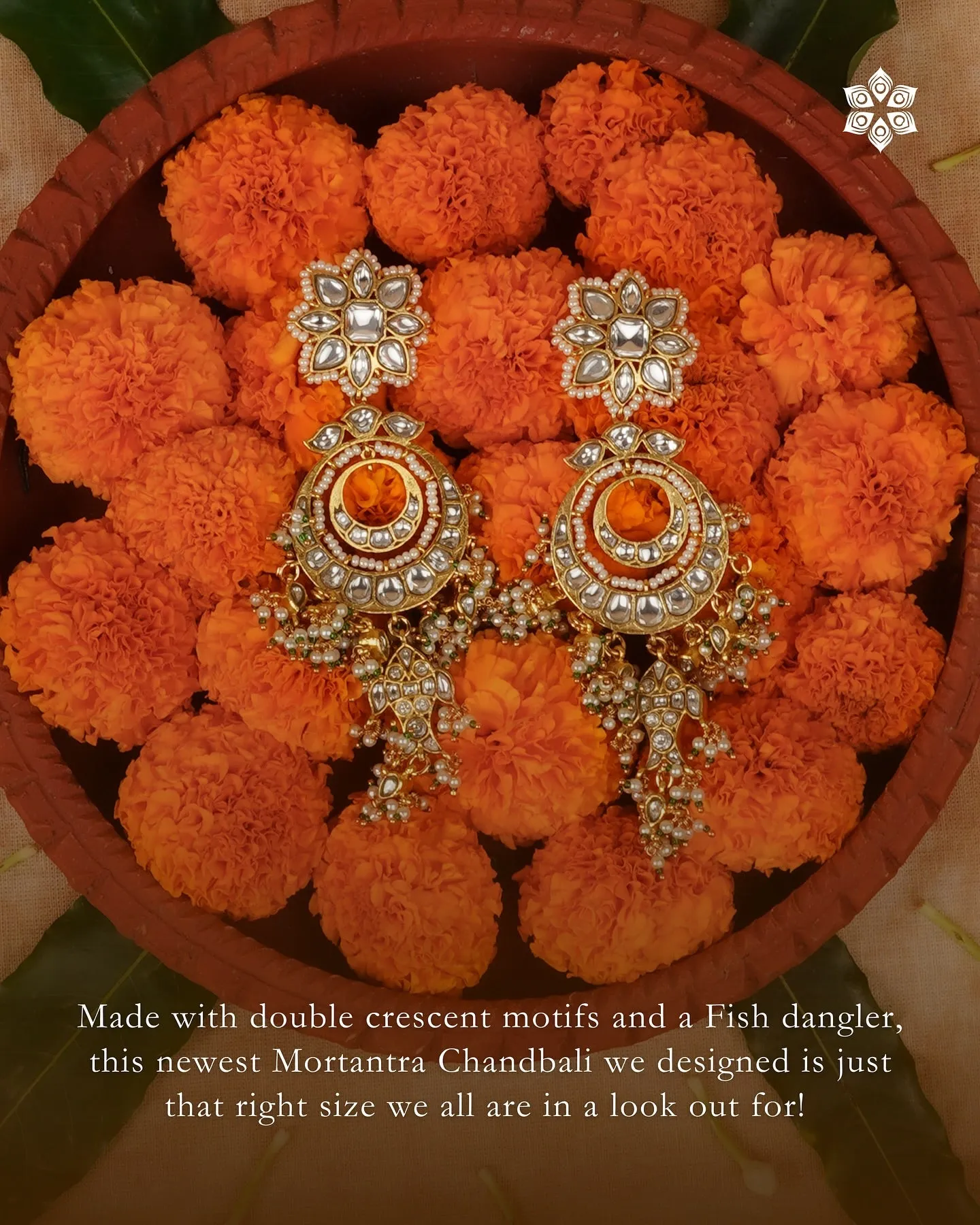 Green Color Gold Plated Jadau Kundan Earrings - ME1287