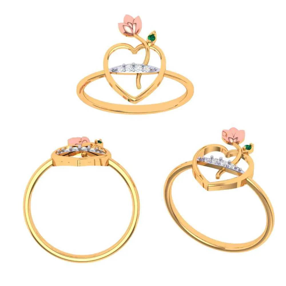 Heart Gold Rings Design For Any Occasion