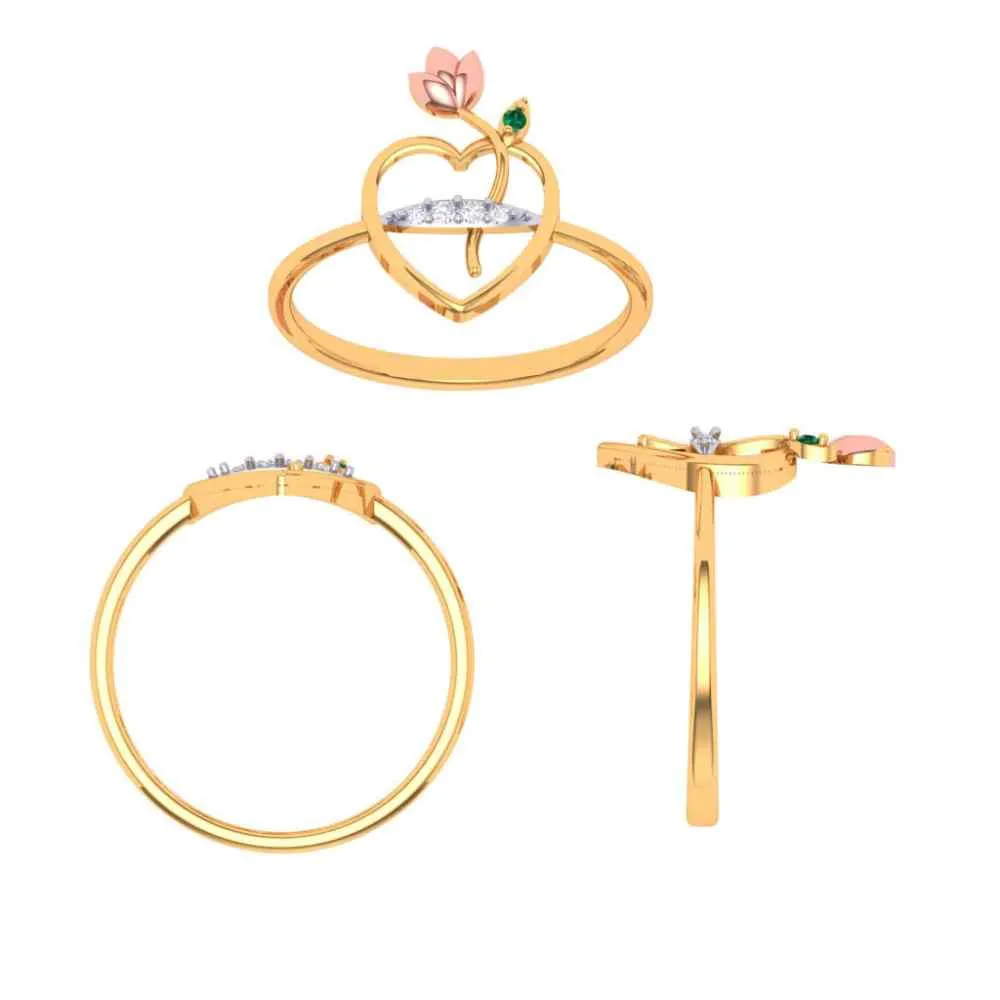 Heart Gold Rings Design For Any Occasion