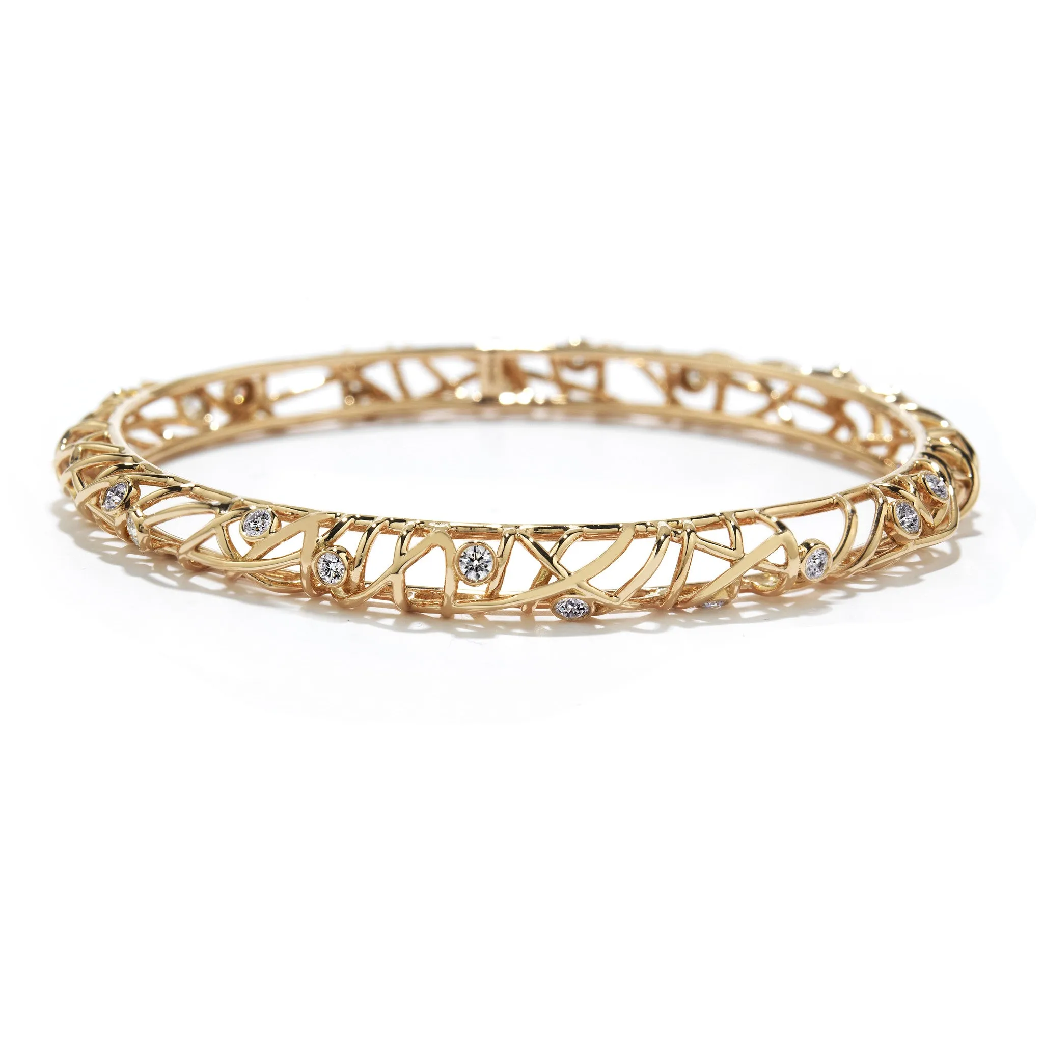 Hearts On Fire Brocade Diamond Bangle