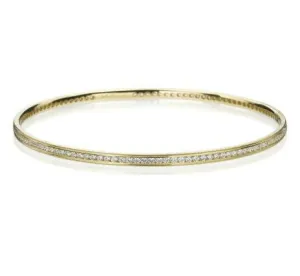Hearts On Fire Milgrain Diamond Bangle
