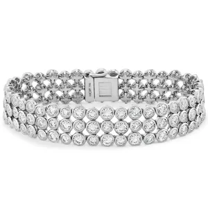 Hearts On Fire Triple Bezel Diamond Bracelet