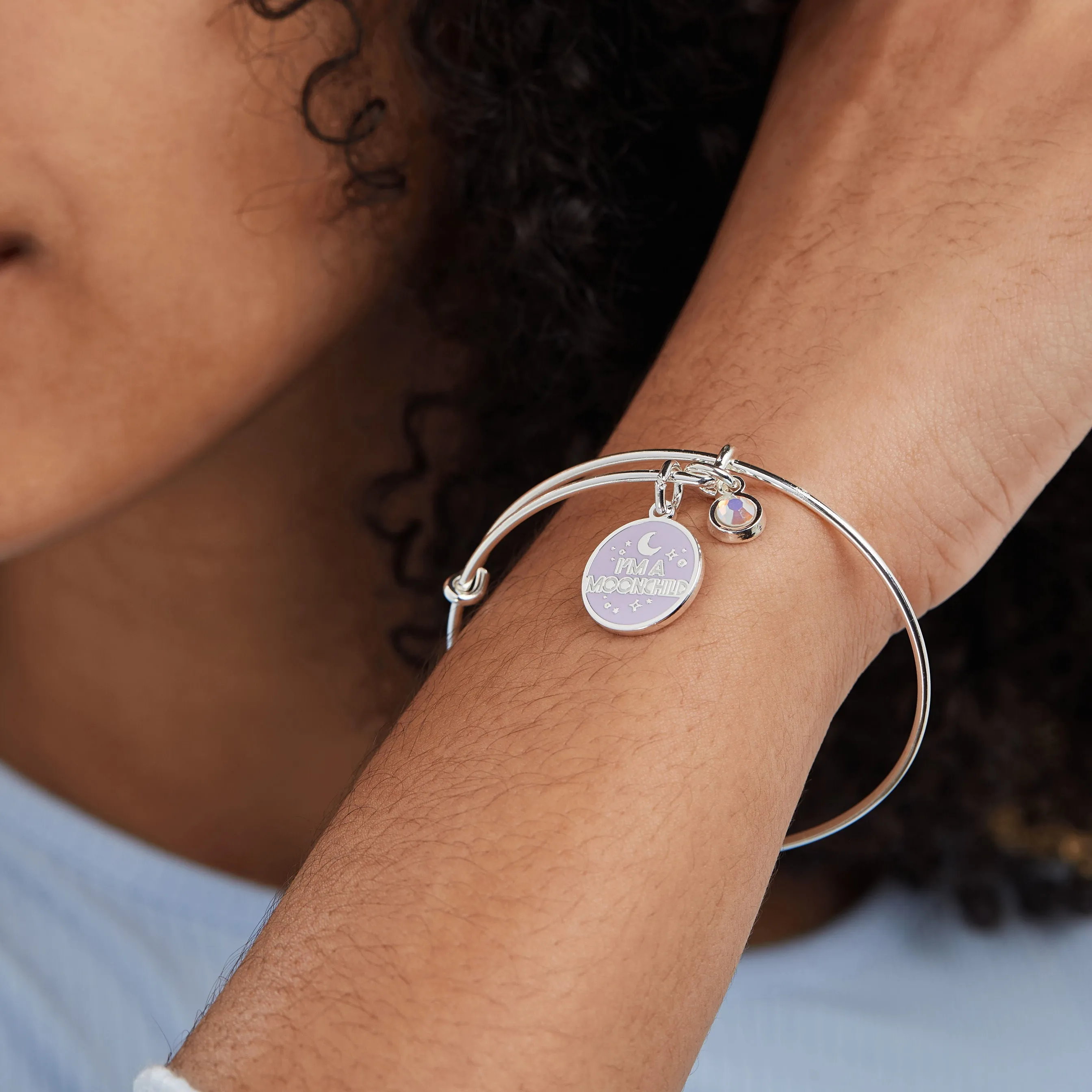 I'm a Moonchild' Duo Charm Bangle